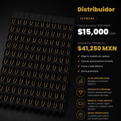 Paquete Distribuidor (75 Piezas)